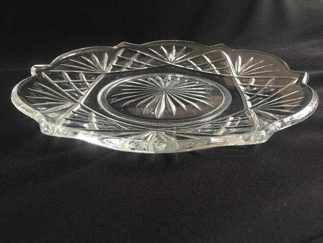 PRL stara patera Hortensja szkło