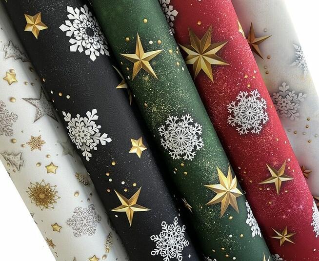 Gwiazdka, tkanina obiciowa, dekoracyjna, świąteczna