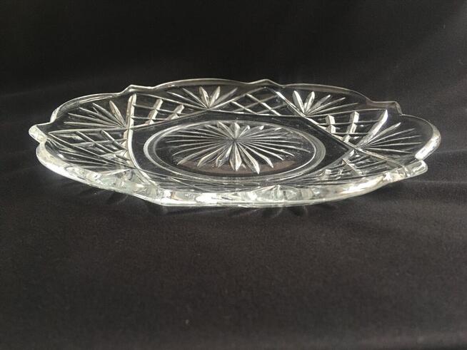 PRL stara patera Hortensja szkło