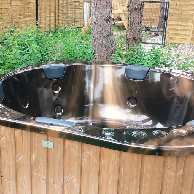 Balia ogrodowa elektryczna/ jacuzzi / akryl / thermowood