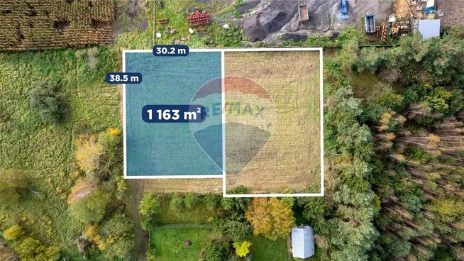 Działka o pow. 1163 m2 w zielonej części Sianowa!