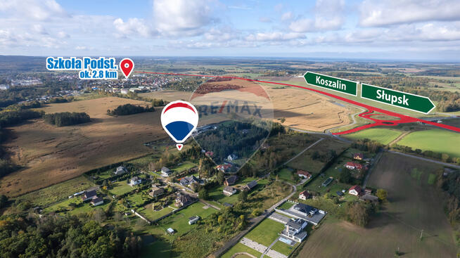 Działka o pow. 1337 m2 w zielonej części Sianowa!