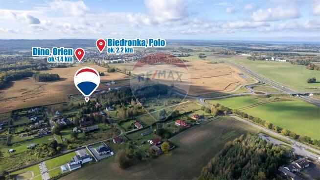 Działka o pow. 1337 m2 w zielonej części Sianowa!