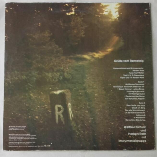 Pozdrowienia z Rennsteig, winyl 1975 r.