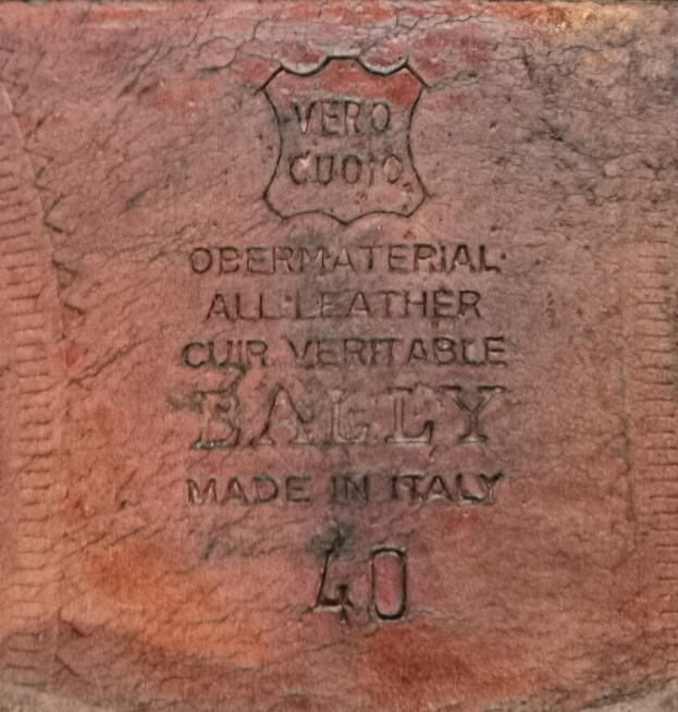 Męskie półbuty wyjściowe Bally, rozmiar 40 - 350 zł.