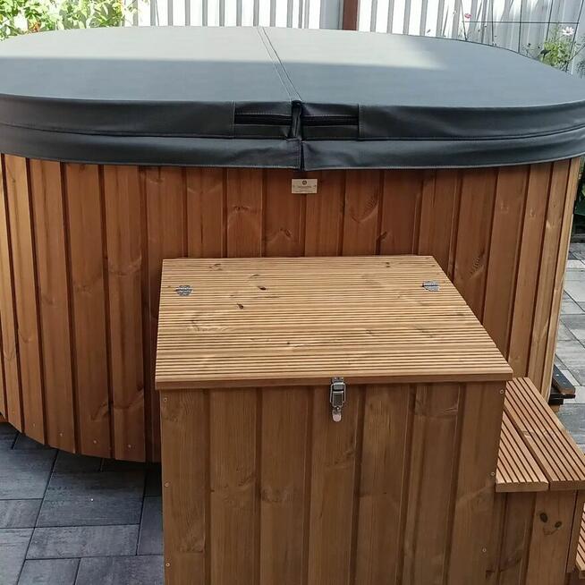 Balia ogrodowa elektryczna/ jacuzzi / akryl / thermowood