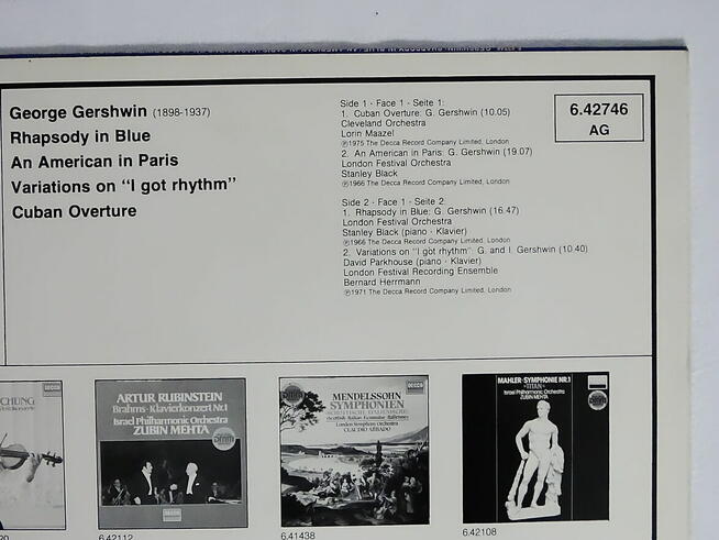 Gershwin - The Cleveland Orchestra - Maazel ; The London