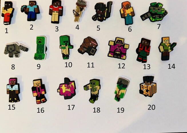 PRZYPINKI DO CROCS, PINY, CHARMSY, DUŻY WYBÓR!