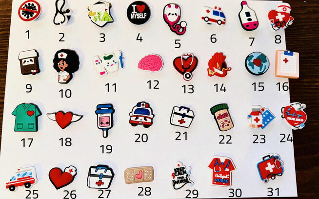 PRZYPINKI DO CROCS, PINY, CHARMSY, DUŻY WYBÓR!