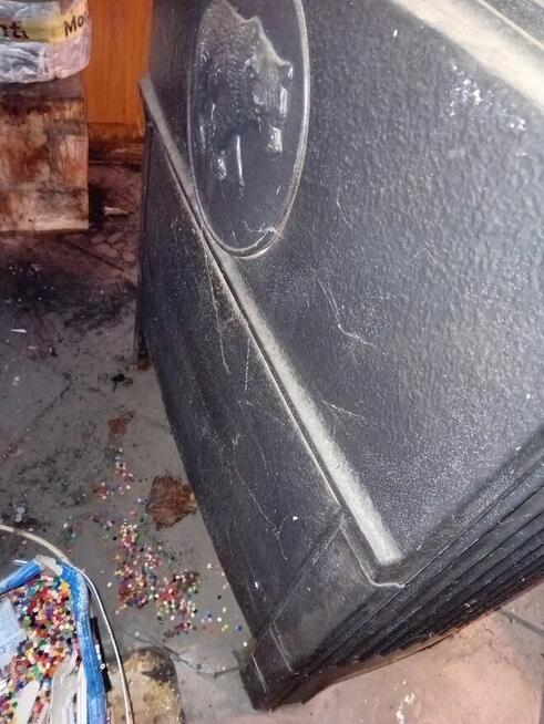 Kominek z niedźwiedziem