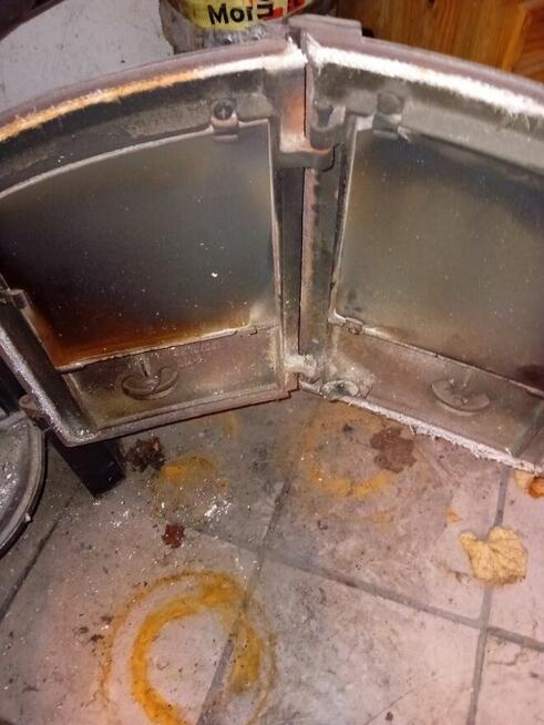 Kominek z niedźwiedziem