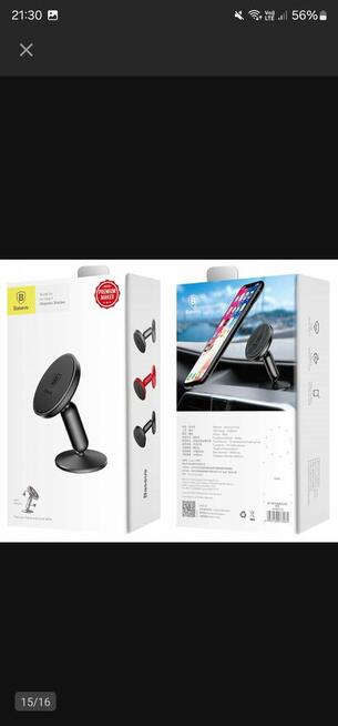 Uchwyt magnetyczny Baseus czarny