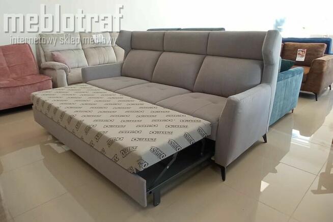 *Sofa WIND 4os.rozkładana- ekskluzywna tkanina-od ręki