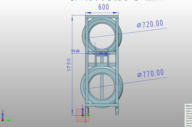 Stojak na koła opony stelaż na kółkach do garażu