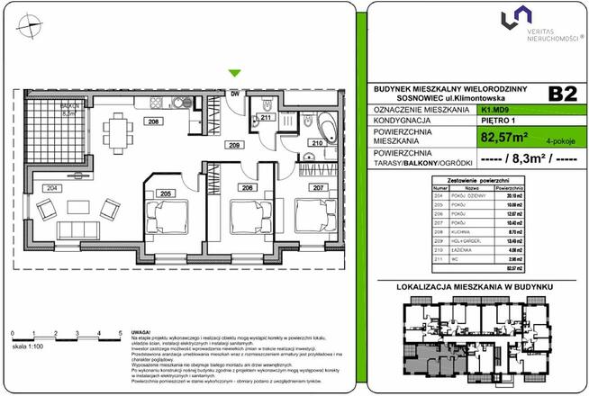 Mieszkanie Sosnowiec Klimontów, Klimontowska