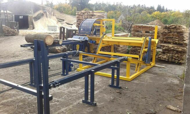 Przecinarka kłód dłużycy tartak producenci palet