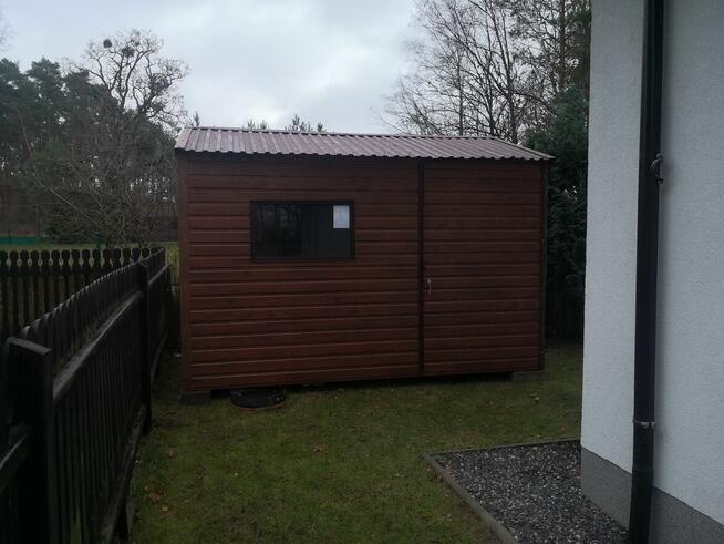 Garaż blaszany 2 x 3 m,dwuspadowy, drewnopodobny,producent
