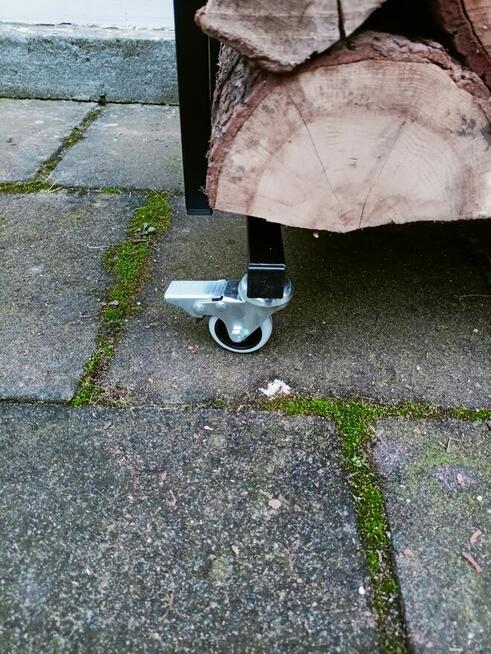 Duży stalowy kosz na Drewno Kominkowe LOFT