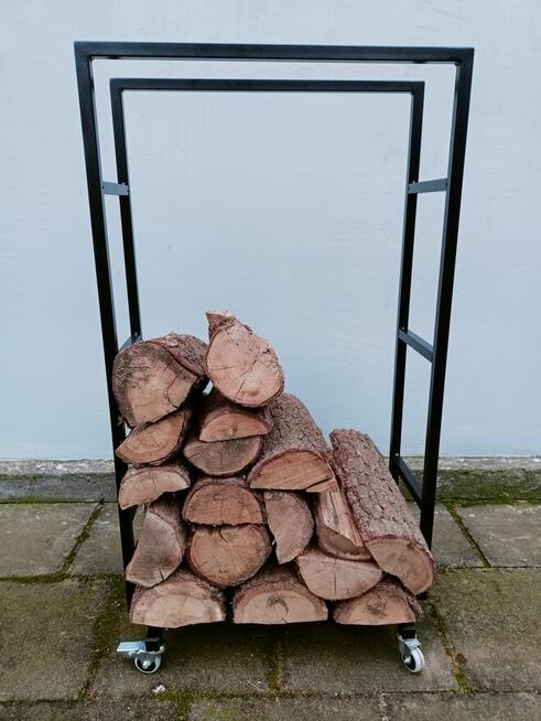 Duży stalowy kosz na Drewno Kominkowe LOFT