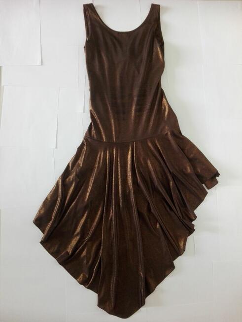 Oryginalna asymetryczna sukienka na wesele/sylwester