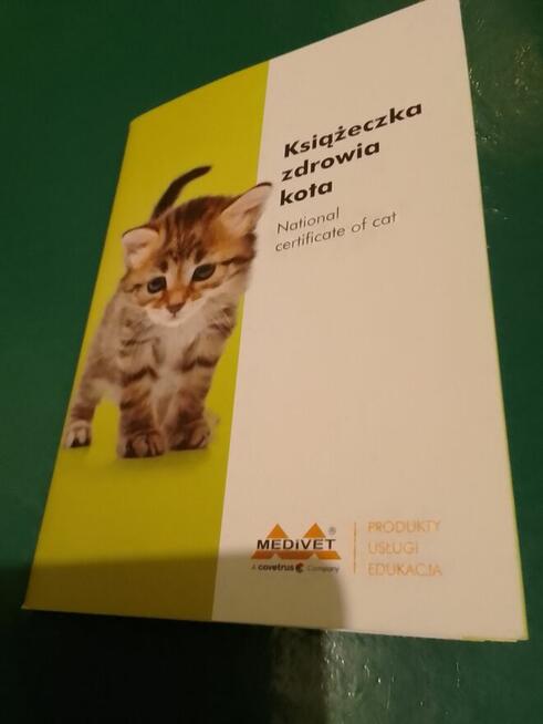 Książeczki zdrowia dla kotów