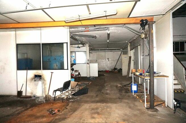 Hala magazynowo-produkcyjna z biurami, ogrzewanie.