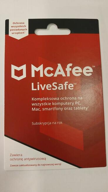 sprzedam antywirus McAfee liveSafe