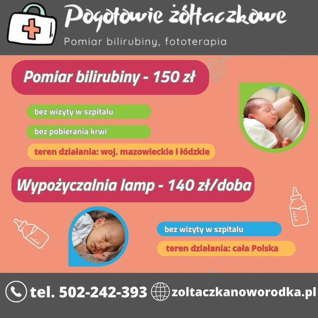 Pomiar bezinwazyjny bilirubiny u noworodka