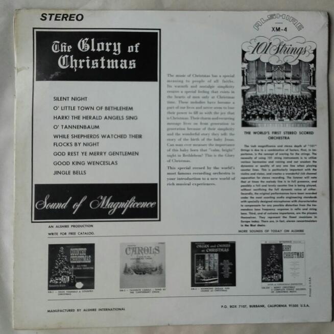 Kolędy, The Glory of Christmas, winyl USA ok. 1970 r.