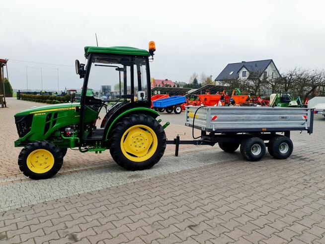 Przyczepa jednoosiowa rolnicza 4T +kiper do traktorka japońs