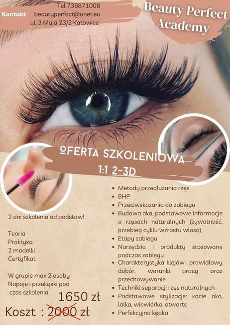Szkolenie Przedłużanie Rzęs Katowice
