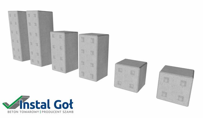 Bloki betonowe mur oporowy klocki certyfikat CE