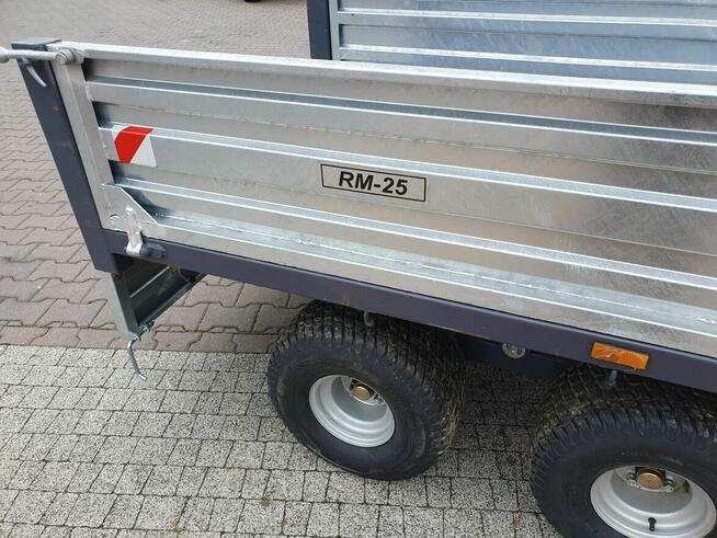 Przyczepa jednoosiowa rolnicza 4T +kiper do traktorka japońs