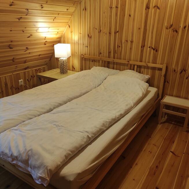 MAZURY drewniana chatka domek letniskowy nad jeziorem