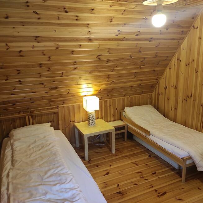 MAZURY drewniana chatka domek letniskowy nad jeziorem