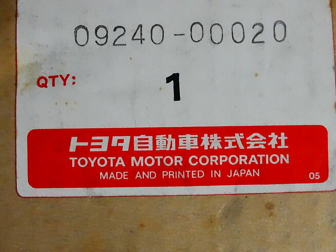 Zestaw mierników przewodów silnika TOYOTA, oryginalny OEM 09