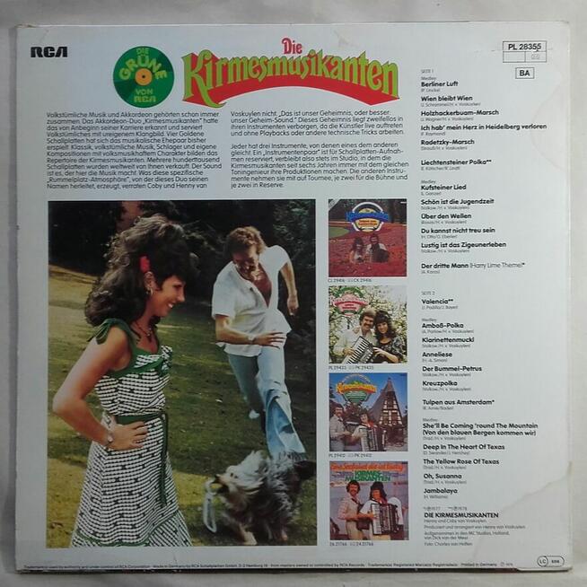 Muzyka akordeonowa, kolorowy winyl. Kirmesmusikanten.