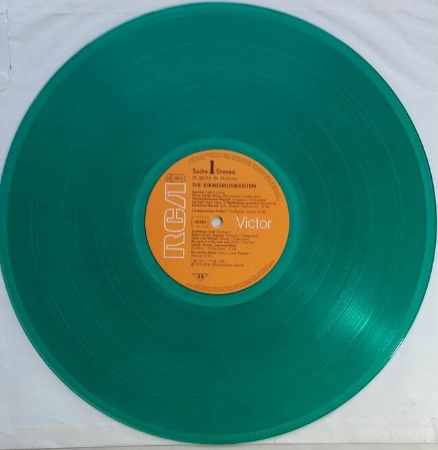 Muzyka akordeonowa, kolorowy winyl. Kirmesmusikanten.