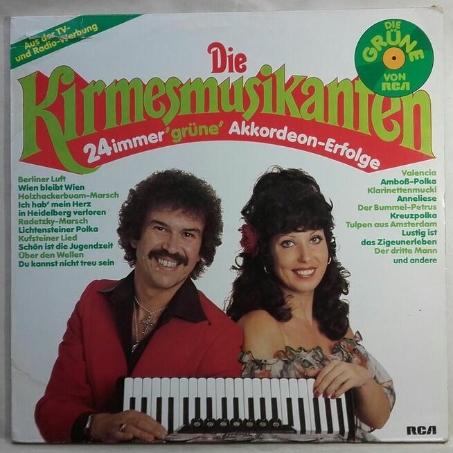 Muzyka akordeonowa, kolorowy winyl. Kirmesmusikanten.