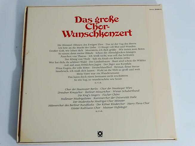 Das große Chor Wunschkonzert 3 x LP winyl