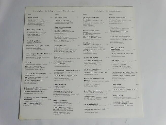 Das große Chor Wunschkonzert 3 x LP winyl