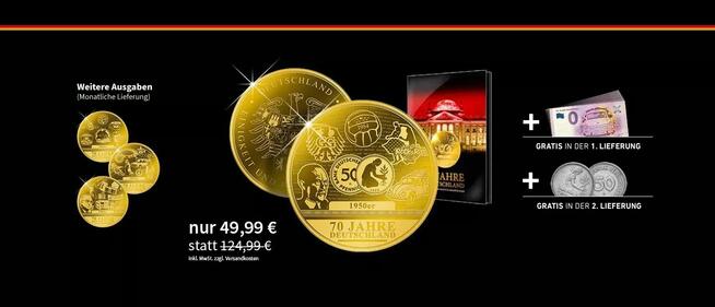 70Jahre Deutschland GOLD(999,9/1000)