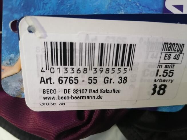 38 BECO 6765 Damski strój kąpielowy jednoczęściowy czarny ja