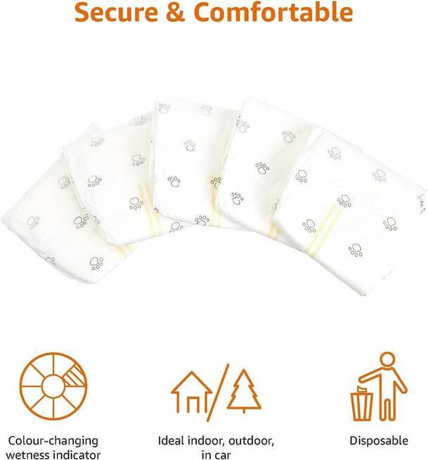 10x JEDNORAZOWE PIELUCHY DLA PSA M 40-53cm spaniel buldog go