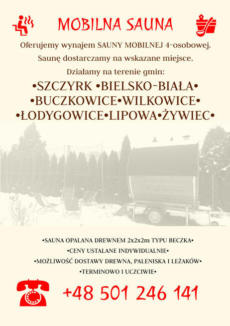 Wynajem Sauny Mobilnej