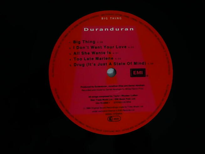 Duran Duran – Big Thing winyl LP 1988 r.