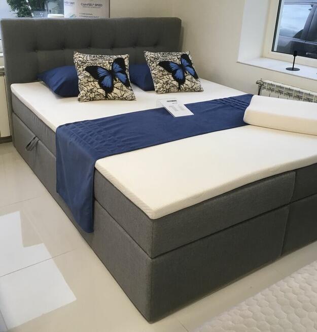 Dwa pojemniki!łóżko kontynentalne TREVISO 200x200