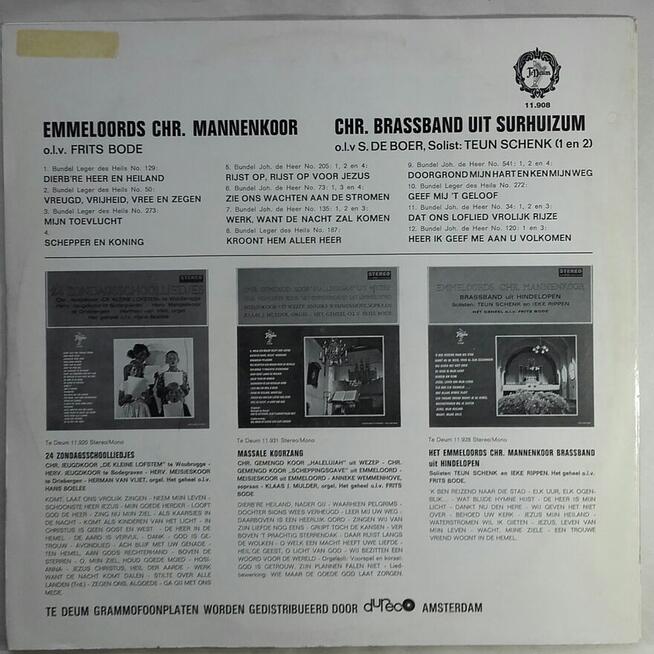 Orkiestra Dęta z Surhuizum i chór męski Emmeloords .