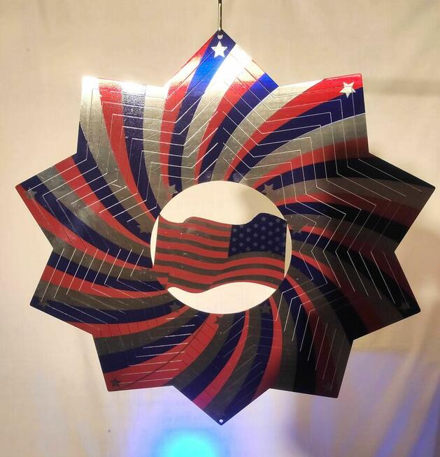Flaga wieczna wietrzna ozdoba 3D, Wind Spinner, kręciołek