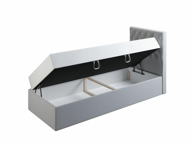 MILO łóżko 110/200cm z zagłowiem narożnym i panelem bocznym